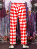 Argyle Pattern Regular Fit Flat Front Party Prom Dress Trousers