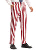 Striped Dress Pants Straight Leg Color Block Business Trousers
