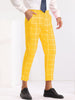 Plaid Printed Pants for Men&