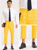Plaid Printed Pants for Men&