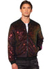 Sequin Zipper Long Sleeves Party Disco Shiny Bomber Jacket