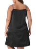 Plus Size Nightgown for Women Satin Camisole V-Neck Sleeveles Lace Trim Lingerie Dress Sleepwear