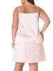 Plus Size Nightgown for Women Satin Camisole V-Neck Sleeveles Lace Trim Lingerie Dress Sleepwear