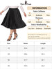 Plus Size Pleated Skirt for Women Stretched High Waist Premium Metallic Shiny Midi Skirts