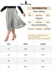 Plus Size Pleated Skirt for Women Stretched High Waist Premium Metallic Shiny Midi Skirts