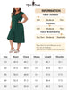Plus Size Nightgown for Women Sleepwear Lace V Neck Cap Short Sleeves Nightshirt Sleepdress