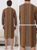 Striped Print Nightgown for Men&