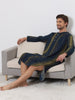 Striped Print Nightgown for Men&