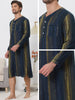 Striped Print Nightgown for Men&