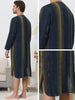 Striped Print Nightgown for Men&