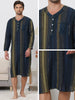 Striped Print Nightgown for Men&