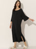 Womens Sleepshirt Nightshirt 3/4 Sleeve Nightgown Sleep Shirt Dress