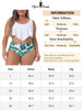 Plus Size Bikini Swimsuit for Women V Neck Floral Ruffles Hem Tankini 2 Piece Bathing Suits