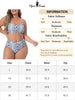 Plus Size Bikini Set for Women Crop Top High Waisted Swimsuits Two Piece Bathing Suits Swimwear