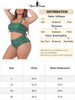 Plus Size Swimsuit for Women Two Piece Bathing Suit High Waisted Tummy Control Bikini Set