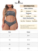 Plus Size 2 Pieces Bandeau Bikini Swimsuits Off Shoulder High Waist Bathing Suit