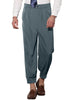 Cropped Double Pleated Zipper Leg Tapered Formal Dress Pants
