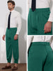 Cropped Double Pleated Zipper Leg Tapered Formal Dress Pants