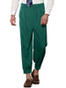 Cropped Double Pleated Zipper Leg Tapered Formal Dress Pants