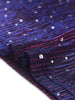 Sequin Relax Fit V Neck Sheer Sleeve Top