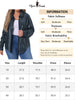 Plus Size Faux Leather Shirts for Women Loose Fit Blazer Long Sleeves Button Motorcycle Biker Coat Casual Jacket