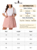 A Line Denim Elastic Back Suspender Skirt