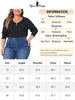 Knit Relax Fit V Neck Roll Up Sleeve Top