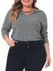 Stretch Relax Fit V Neck Short Sleeve Top