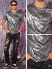 Metallic Shiny T-Shirt for Men&