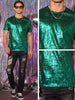 Metallic Shiny T-Shirt for Men&