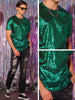 Metallic Shiny T-Shirt for Men&