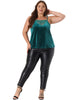 Velvet Camisole for Women Plus Size Adjustable Strap Lace Sleeveless Cami Tank Tops