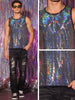 Sequin Tank Top for Men&