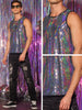 Sequin Tank Top for Men&