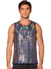 Sequin Tank Top for Men&