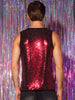 Sequin Tank Top for Men&