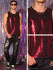 Sequin Tank Top for Men&