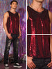 Sequin Tank Top for Men&