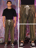 Sequins Drawstring Pants for Men&