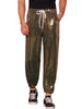 Sequins Drawstring Pants for Men&