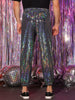 Sequins Drawstring Pants for Men&
