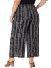Wide Leg Woven Tassel Elastic Waist Pants