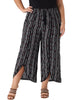 Wide Leg Woven Tassel Elastic Waist Pants