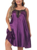 Plus Size Nightgown for Women Lace Nightgowns Spaghetti Lounge Sleep Dress