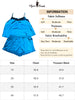 Satin H Line Coin Dot V Neck Ruffle Trim Camisole