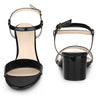 Open Toe Block Heel Ankle Strap Slingback Sandals for Women