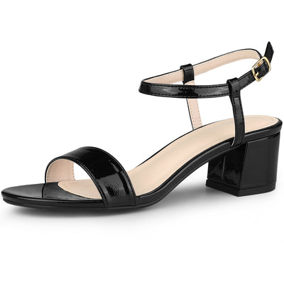 Bublédon Open Toe Block Heel Ankle Strap Slingback Sandals for Women