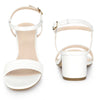 Open Toe Block Heel Ankle Strap Slingback Sandals for Women
