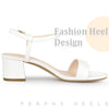 Open Toe Block Heel Ankle Strap Slingback Sandals for Women