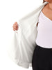 Knit X Line Notched Lapel Short Sleeve Blazer